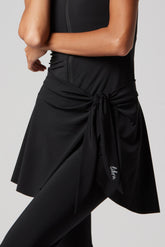 Wave Cover-Up Skirt - Black